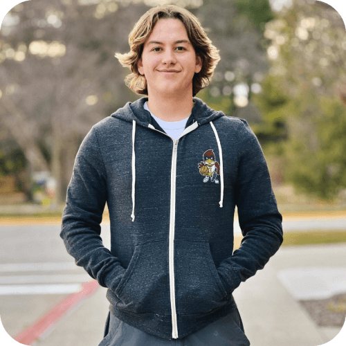 Alternative Apparel Basketball Cy Black Hooded Zip Up Sweatshirt